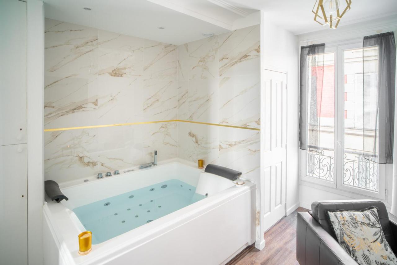 Suite L'Eclipse Paris, Logement Avec Jacuzzi, A 10 Minutes Des Champs Elysees ลูวาลัวเปแรต์ ภายนอก รูปภาพ